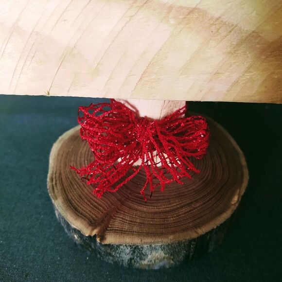 Hand Crafted Repurposed Wood Rustic Wooden Christmas Tree, Farmhouse Decor 16" - Picture 4 of 8